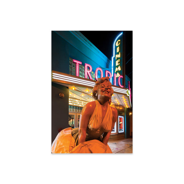 Ebern Designs Marilyn Monroe Statue In Zoom And Marquee, Tropic Cinema